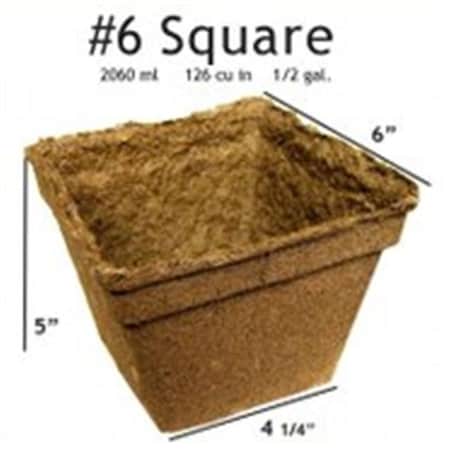 Cowpots CowPots No 6 Square Pot - 54 pots #6 Sq (54)